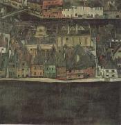 Egon Schiele The Samll city III (mk12) oil painting reproduction